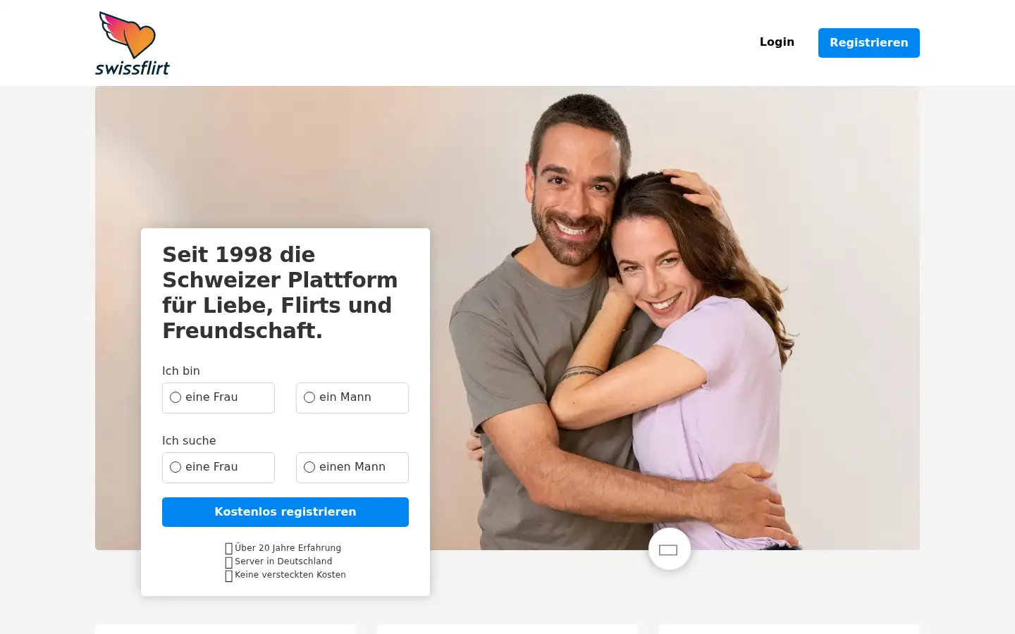 Screenshot of swissflirt.ch