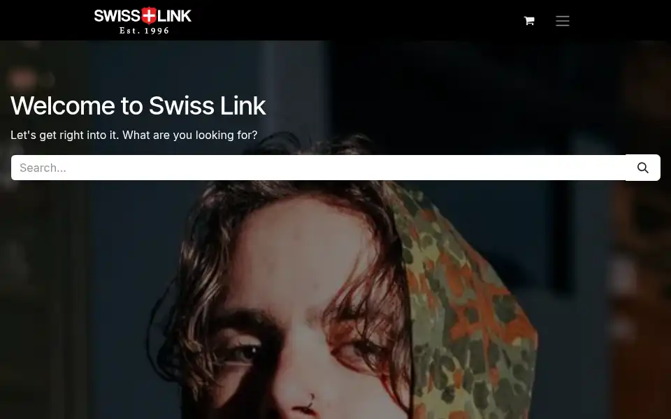 Screenshot of swisslink.com