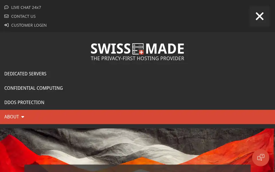 Screenshot of swissmade.host