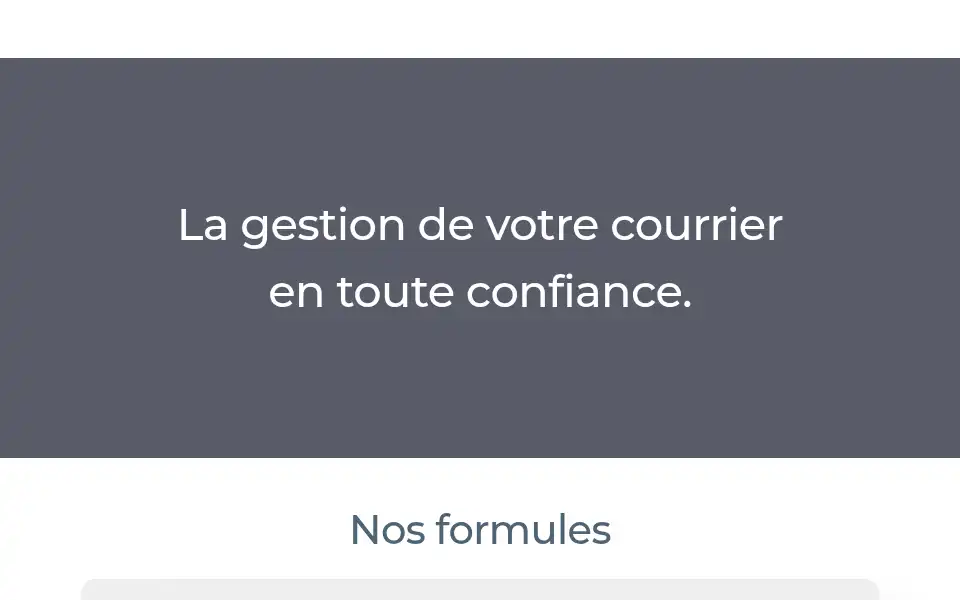 Screenshot of swissmailbox.com