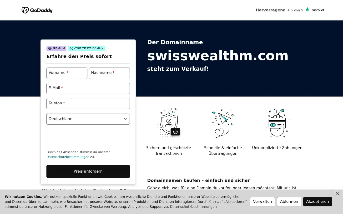 Screenshot of swisswealthm.com