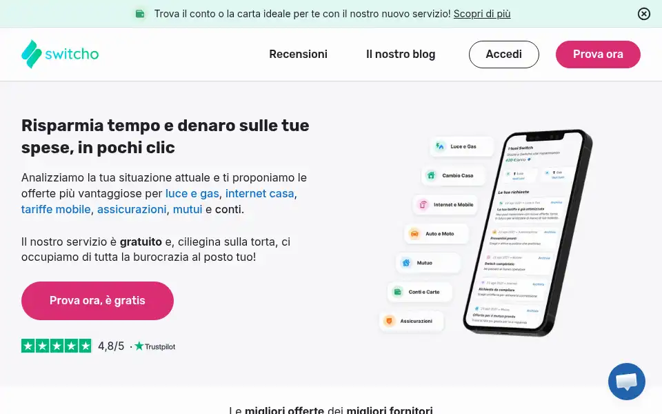 Screenshot of switcho.it