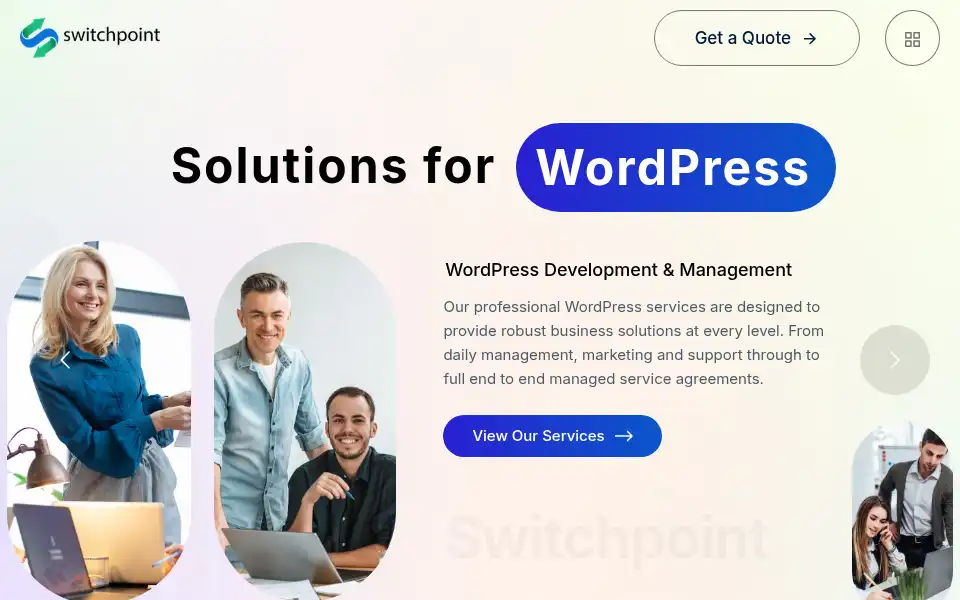 Screenshot of switchpointdesign.com