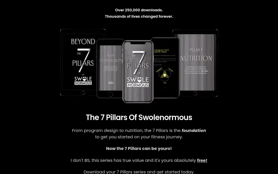 Screenshot of swolenormous.com