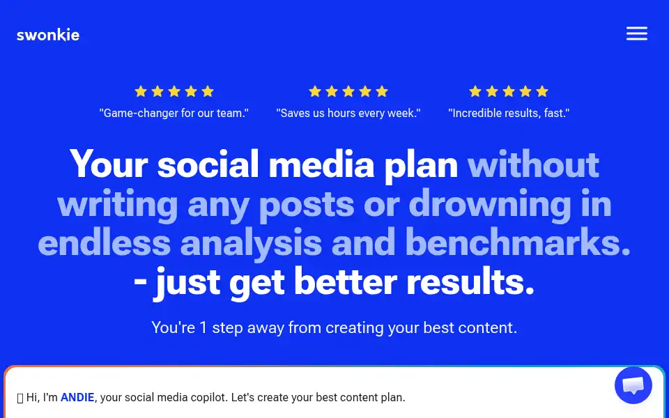 Screenshot of swonkie.com