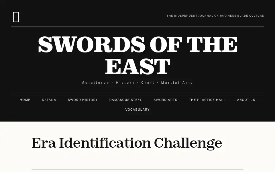 Screenshot of swordsoftheeast.com