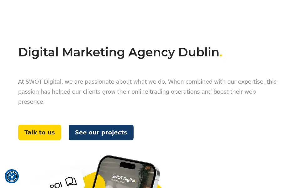Screenshot of swotdigital.com