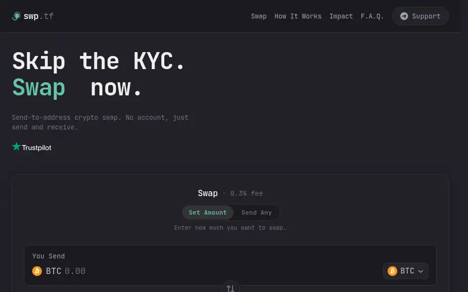 Screenshot of swp.tf