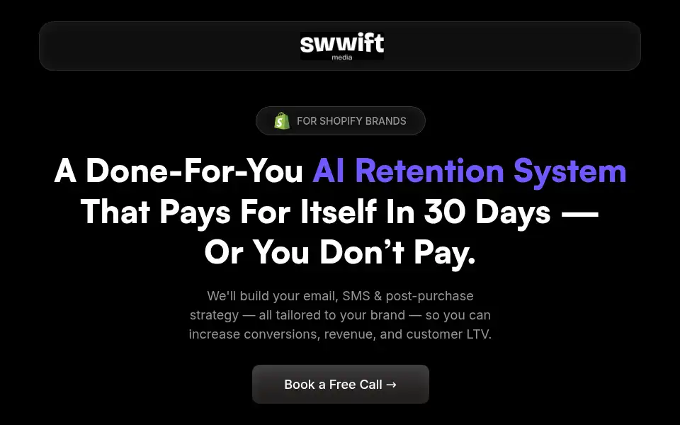 Screenshot of swwift-media.com