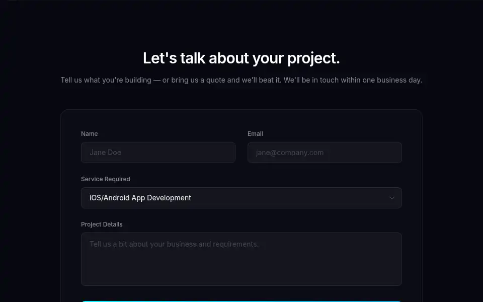Screenshot of swyftscale.com