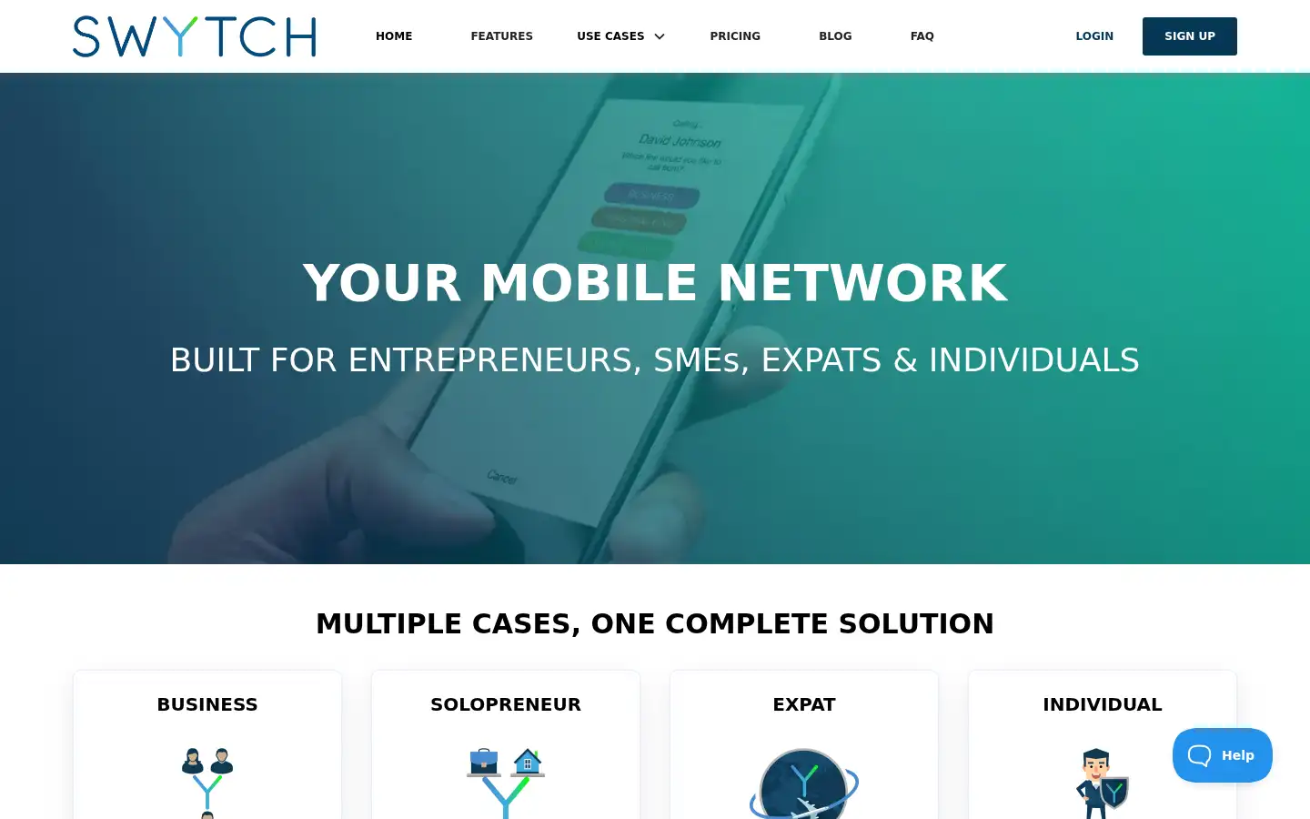 Screenshot of swytch.com