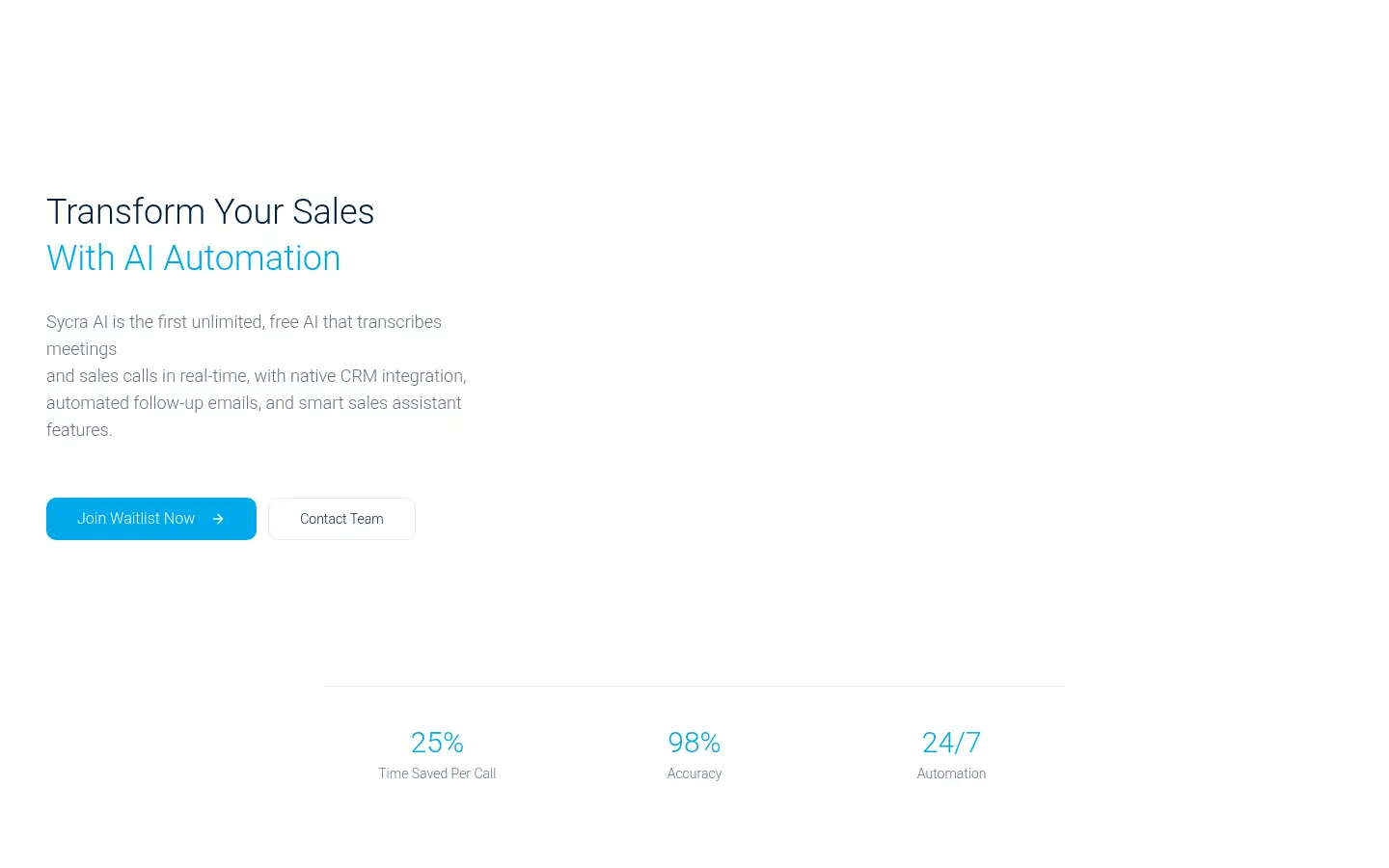 Screenshot of sycra.ai