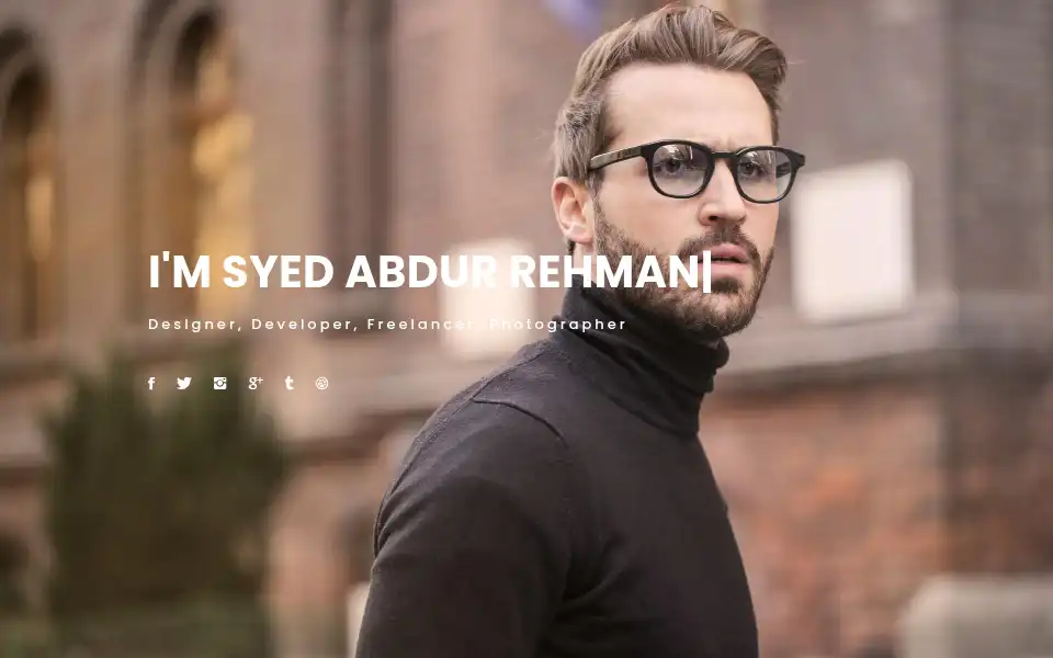 Screenshot of syedabdurrehman.surge.sh