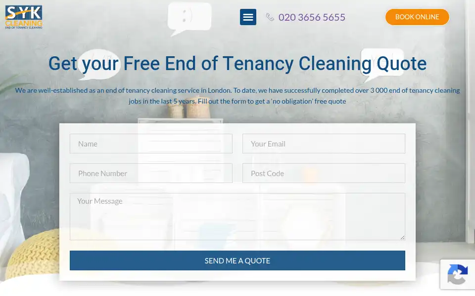 Screenshot of syk-cleaning.com