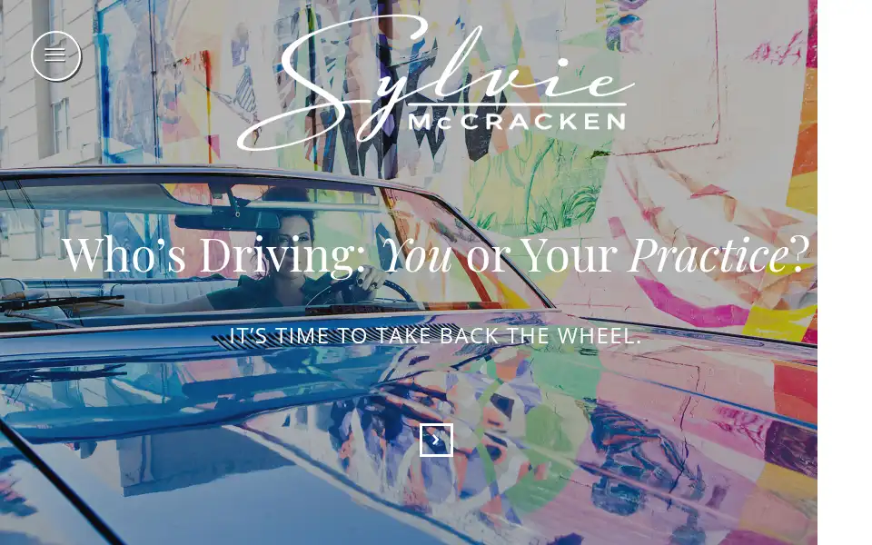 Screenshot of sylviemccracken.com