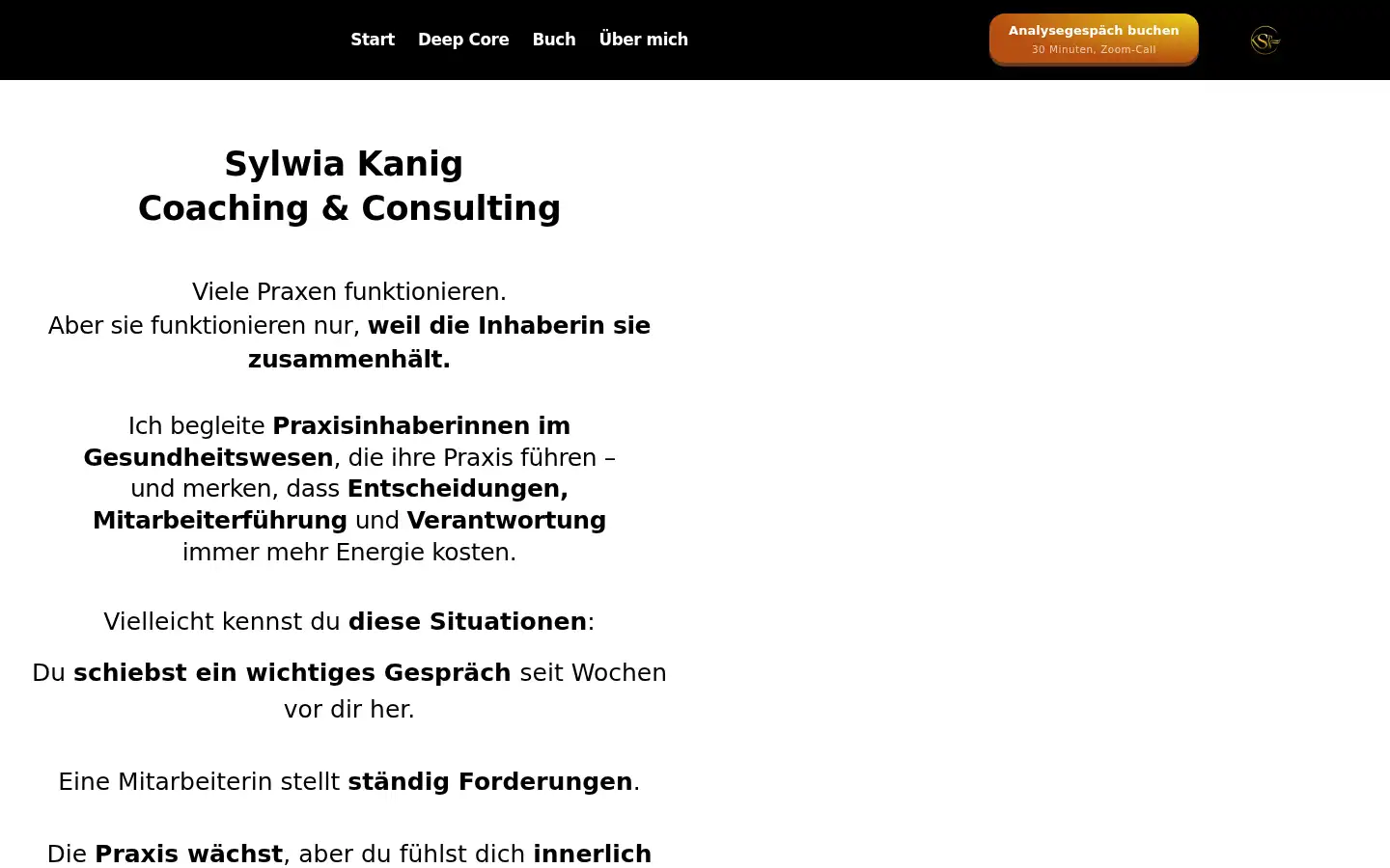 Screenshot of sylwiakanig.de