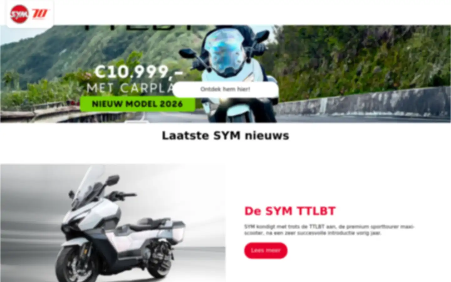 Screenshot of sym.be