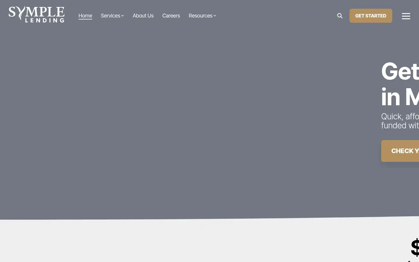 Screenshot of symplelending.com