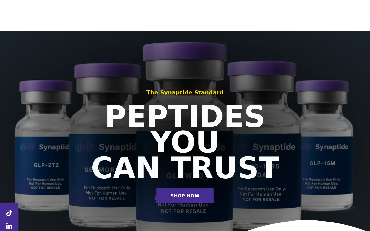 Screenshot of synaptide.com