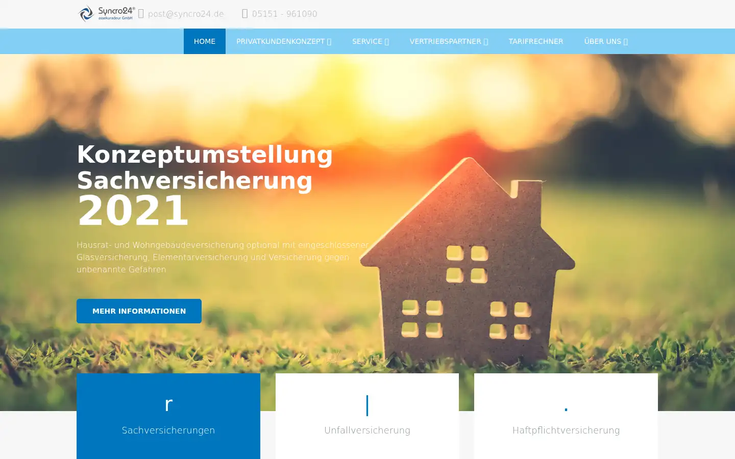 Screenshot of syncro24.de