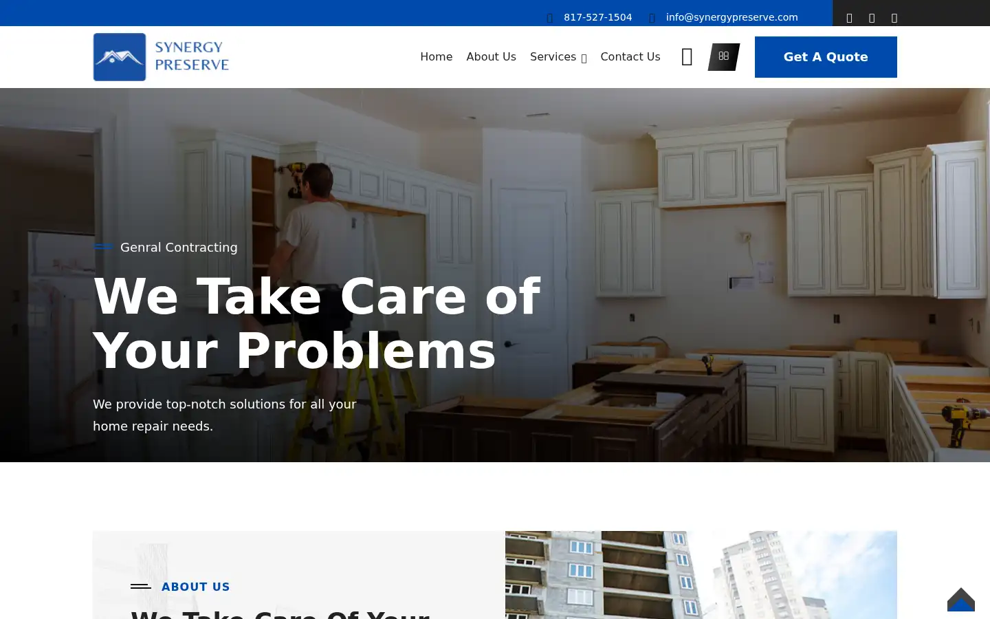 Screenshot of synergypreserve.com