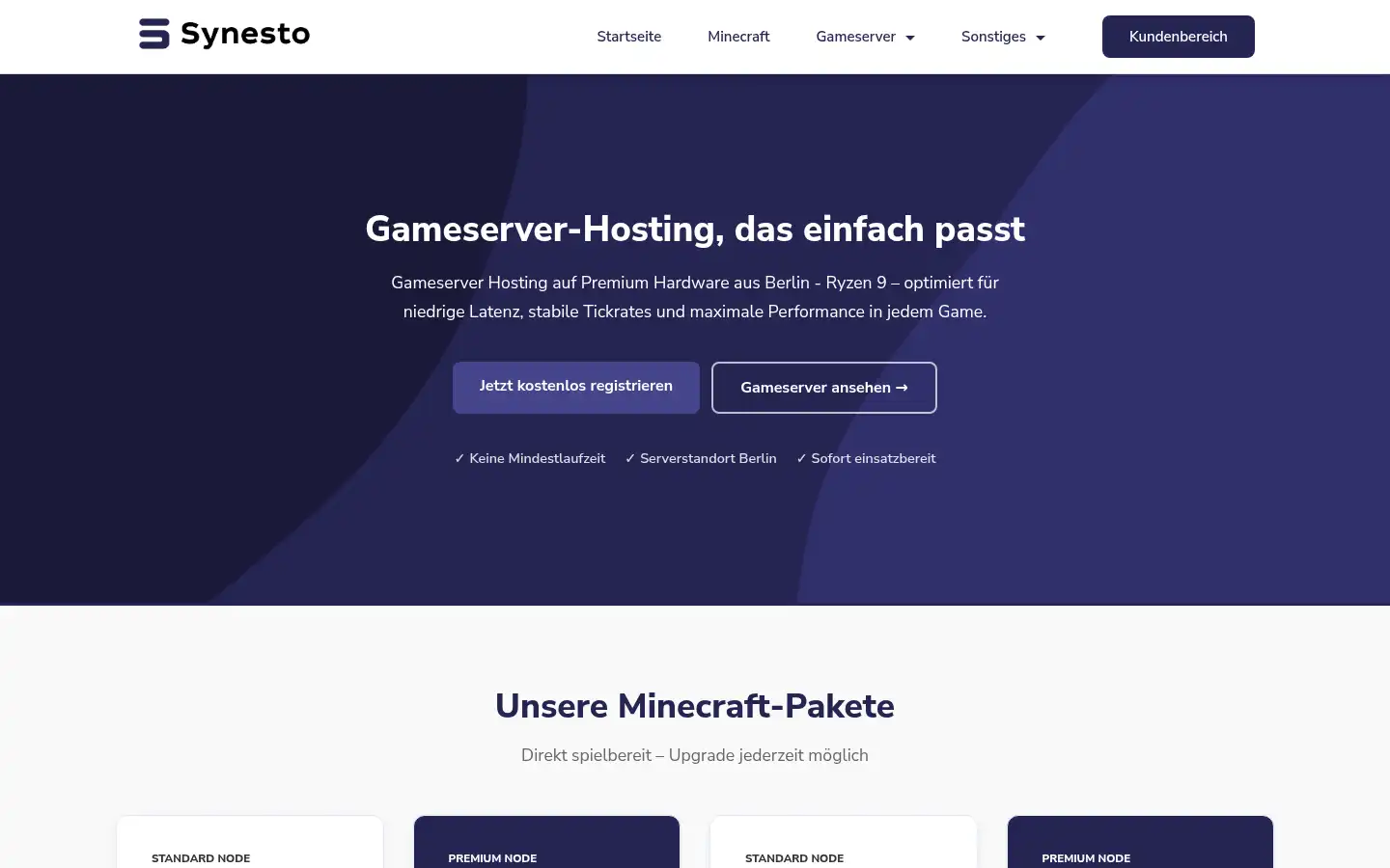 Screenshot of synesto.de