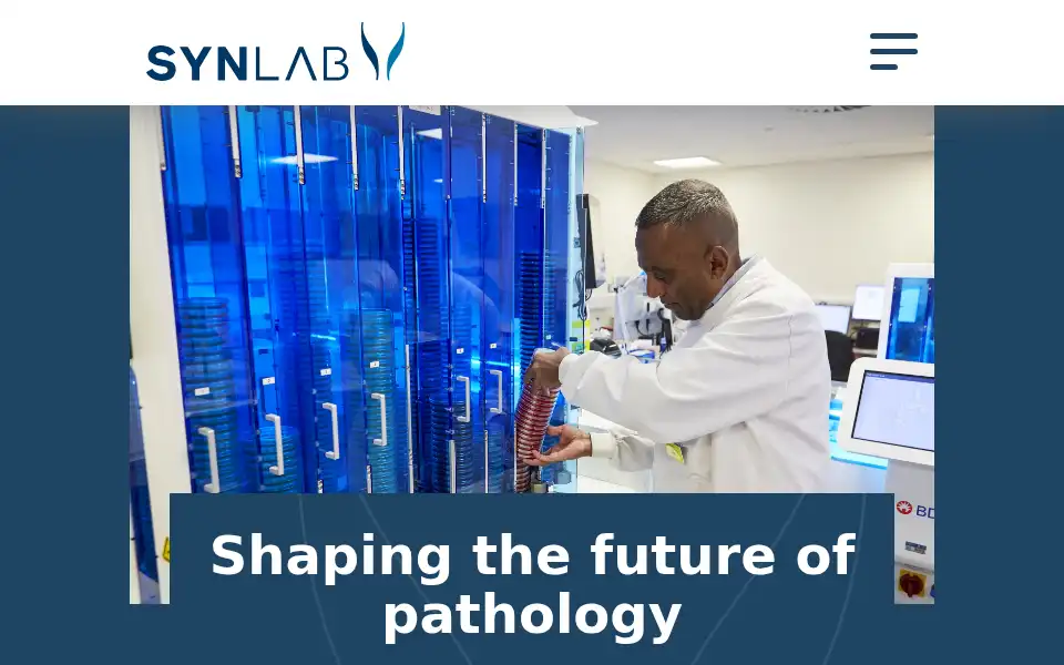 Screenshot of synlab.co.uk