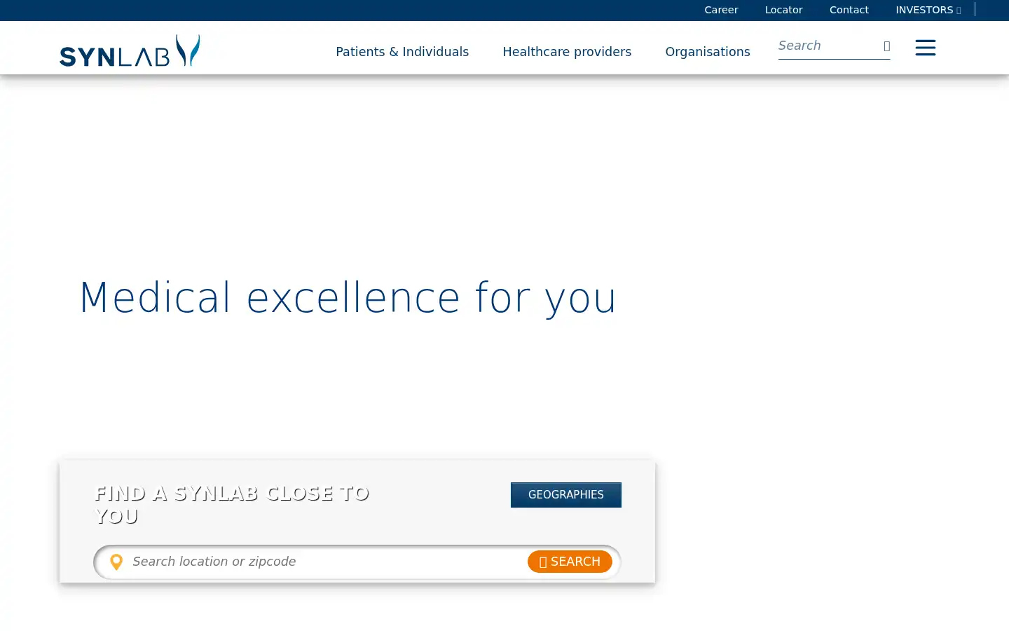 Screenshot of synlab.com