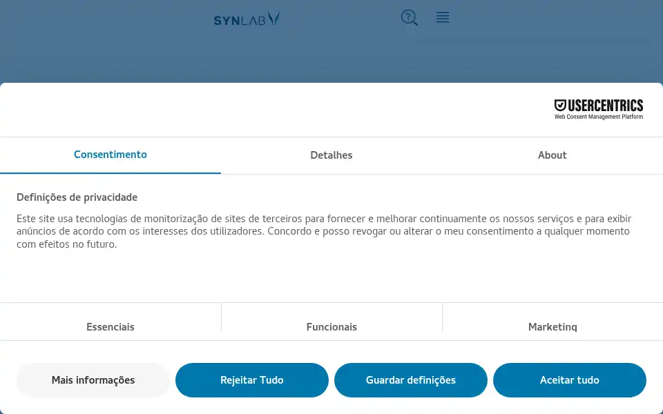 Screenshot of synlab.pt