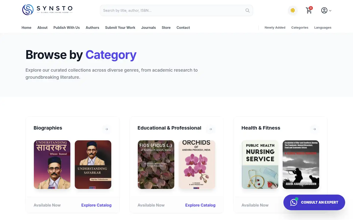 Screenshot of synsto.com