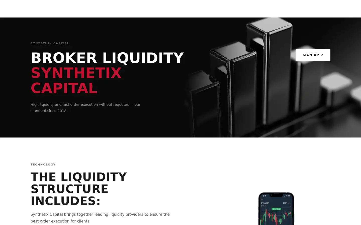 Screenshot of syntethix-capital.com