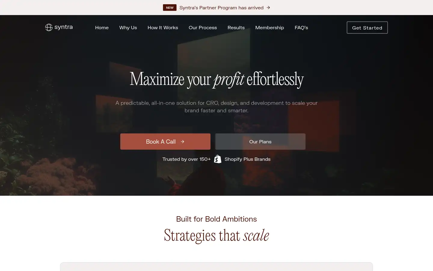 Screenshot of syntralabs.com