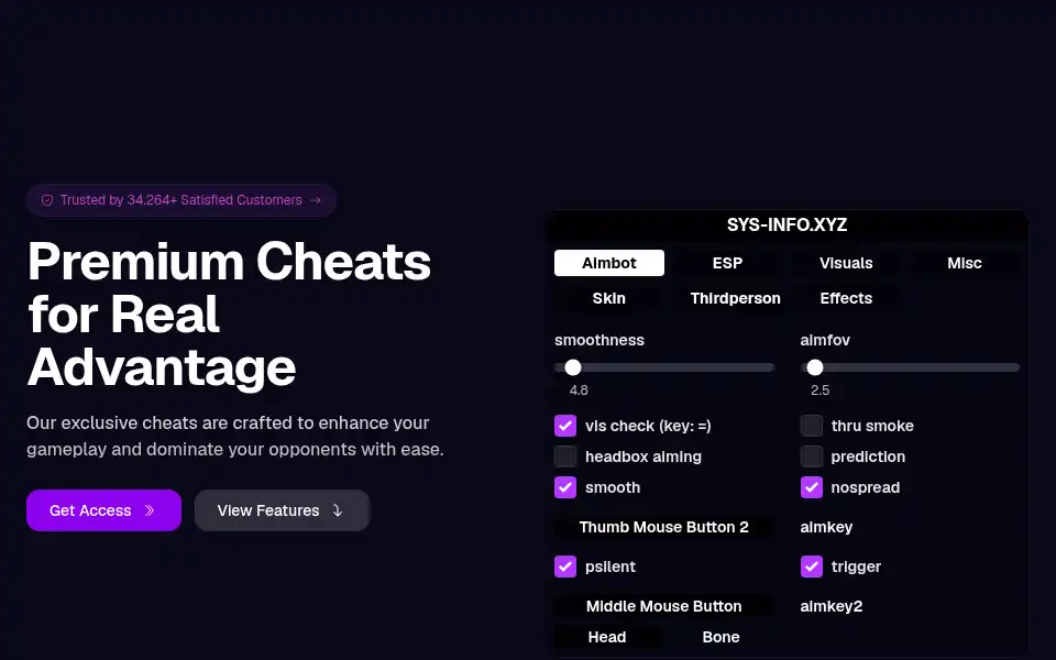Screenshot of sys-info.xyz