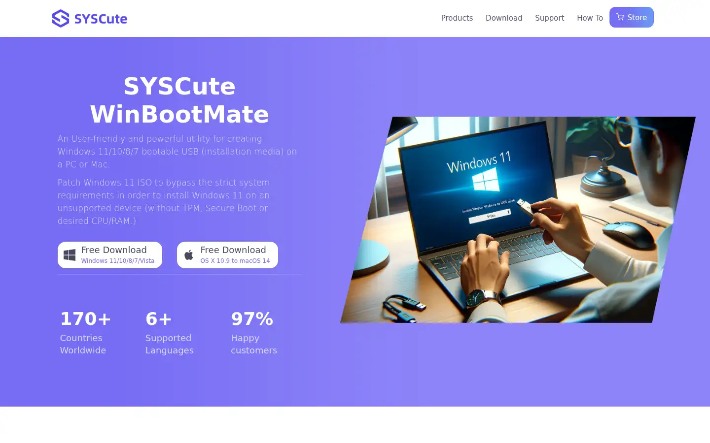 Screenshot of syscute.com