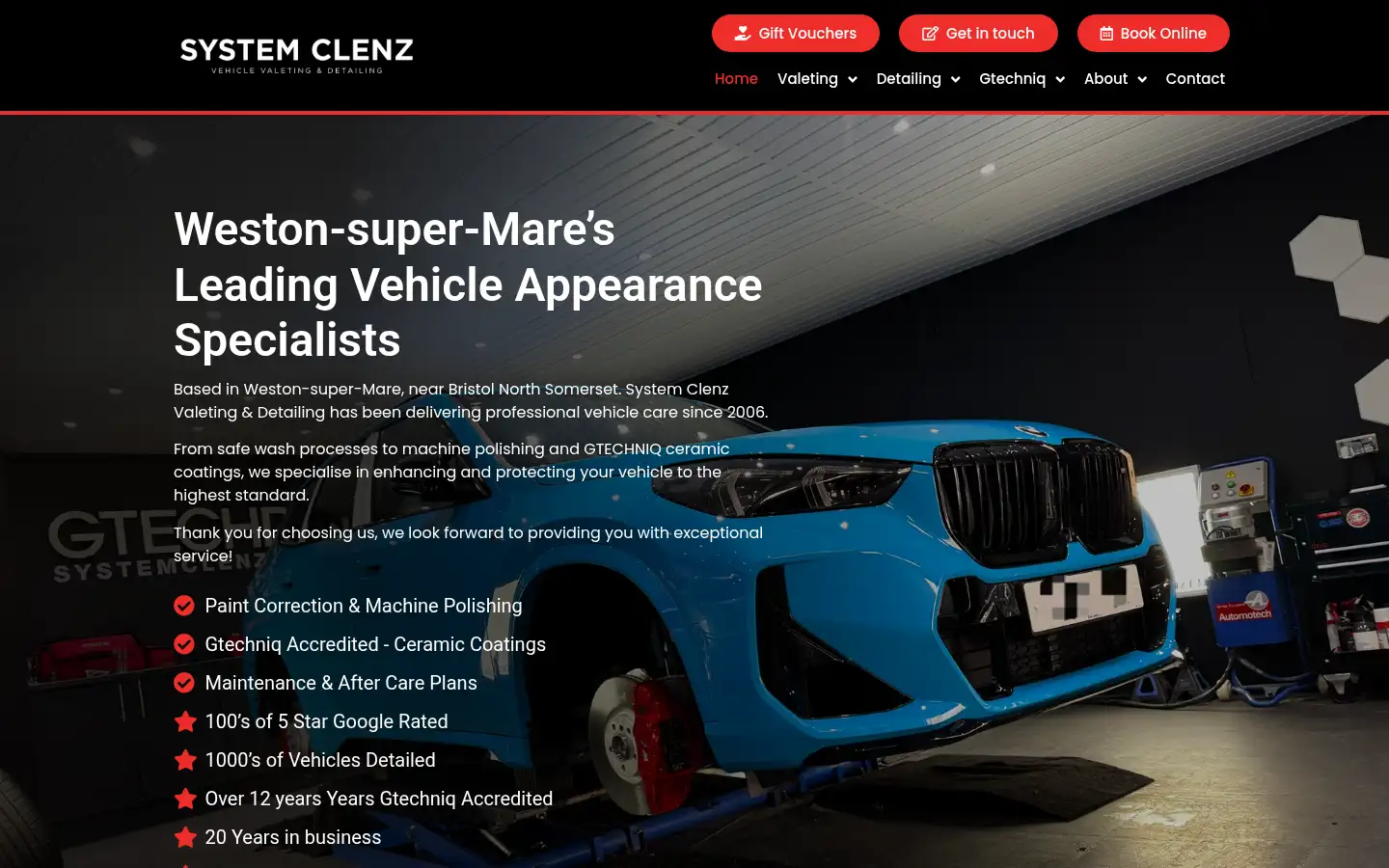 Screenshot of systemclenz.co.uk