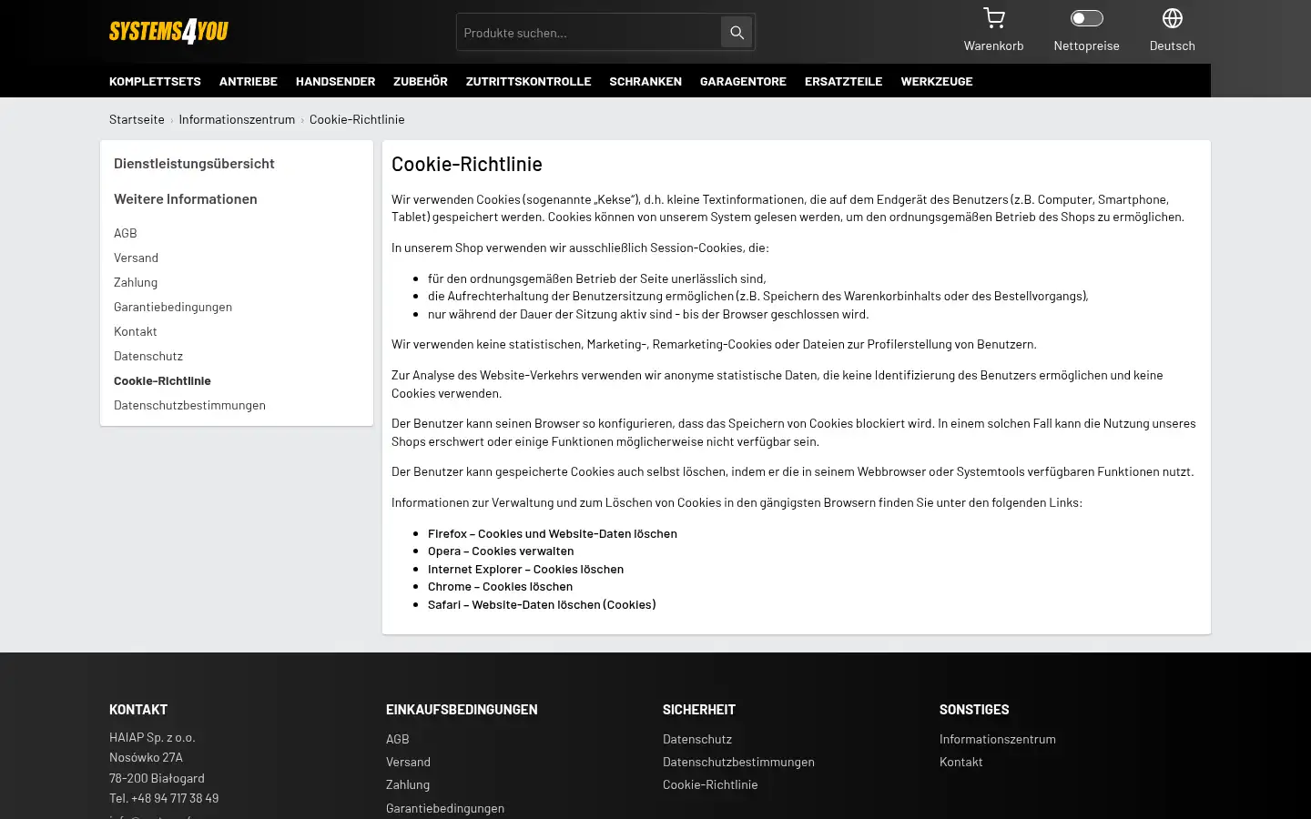 Screenshot of systems4you.de