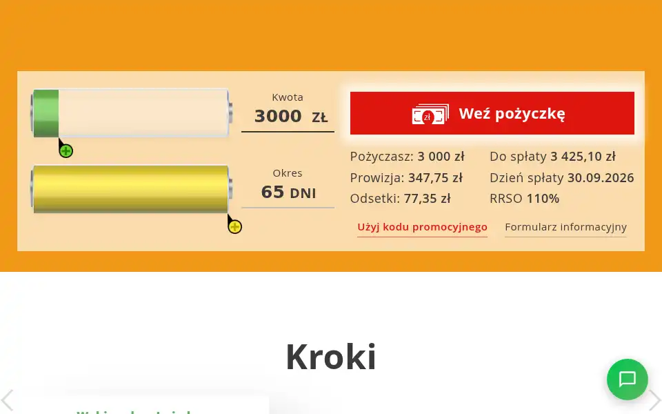 Screenshot of szybkagotowka.pl