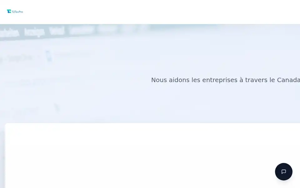 Screenshot of t2taxpro.ca
