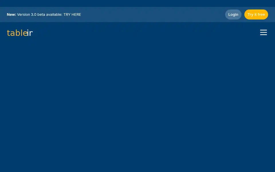 Screenshot of tablein.com