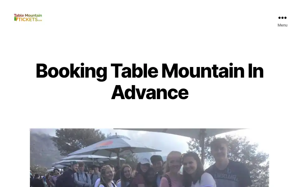 Screenshot of tablemountaintickets.com