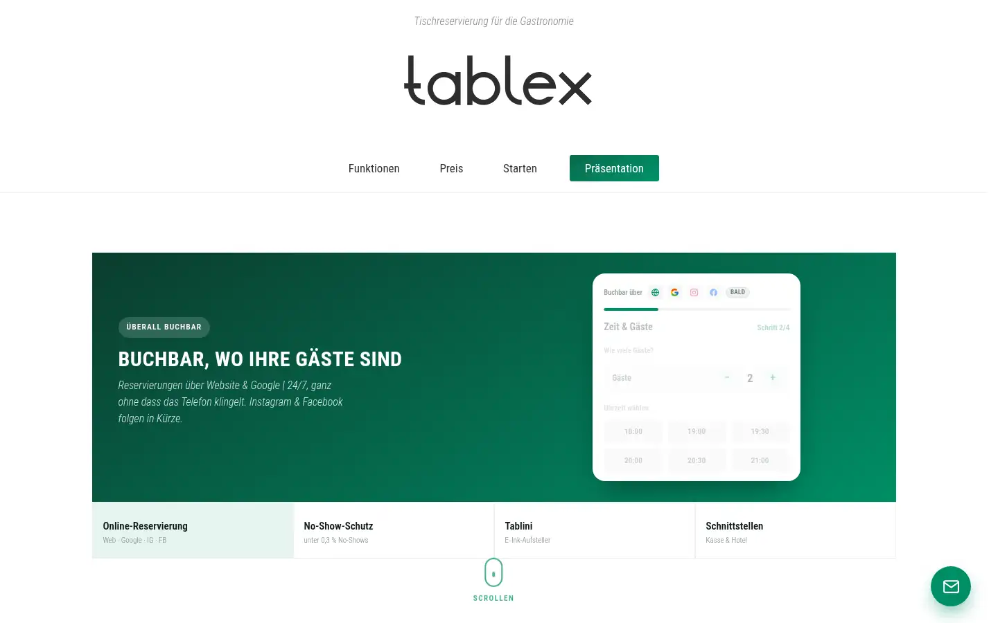 Screenshot of tablex.at