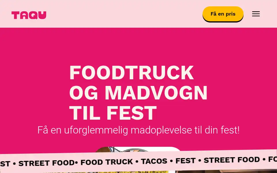 Screenshot of tacofoodtruck.dk
