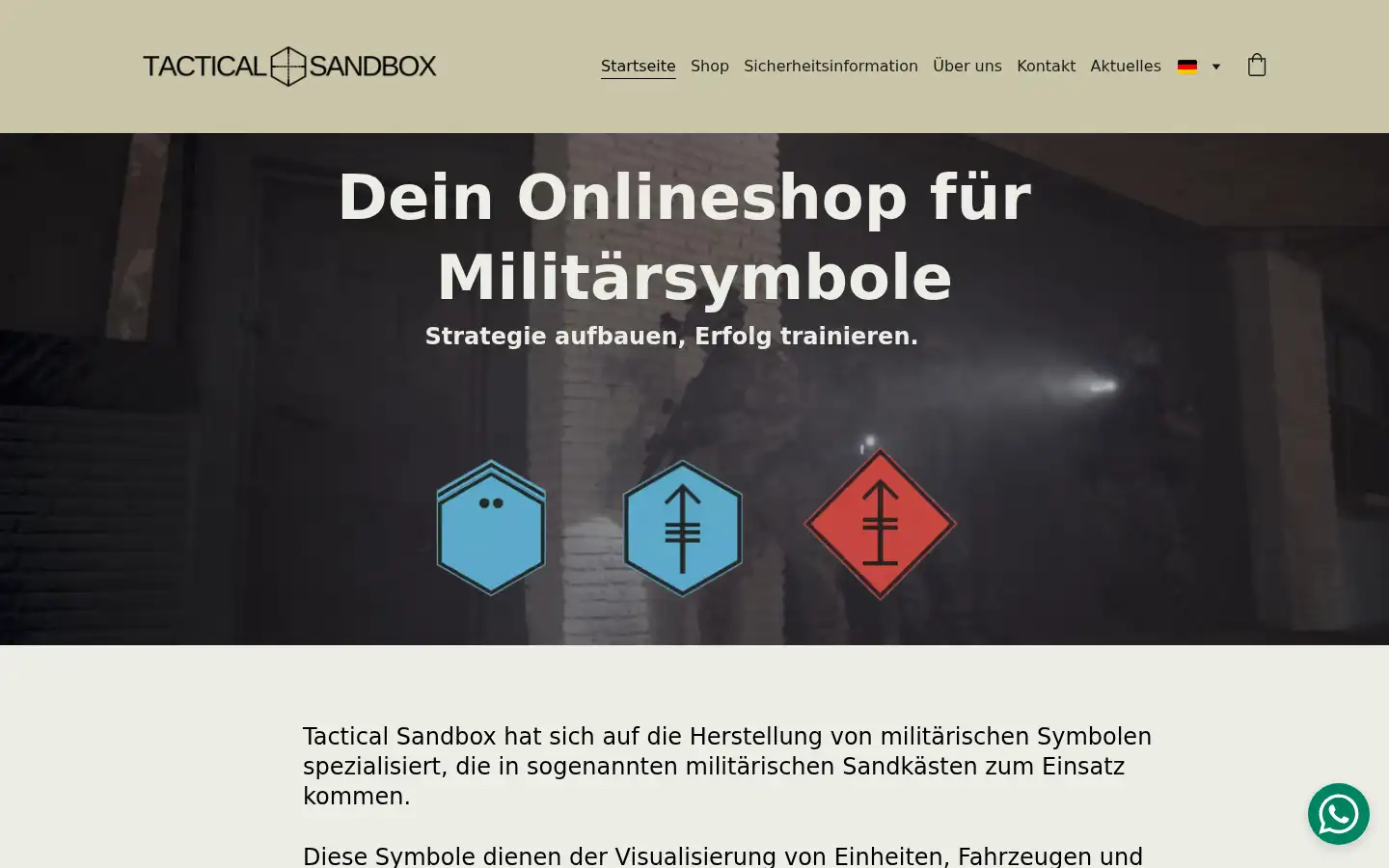 Screenshot of tacticalsandbox.com