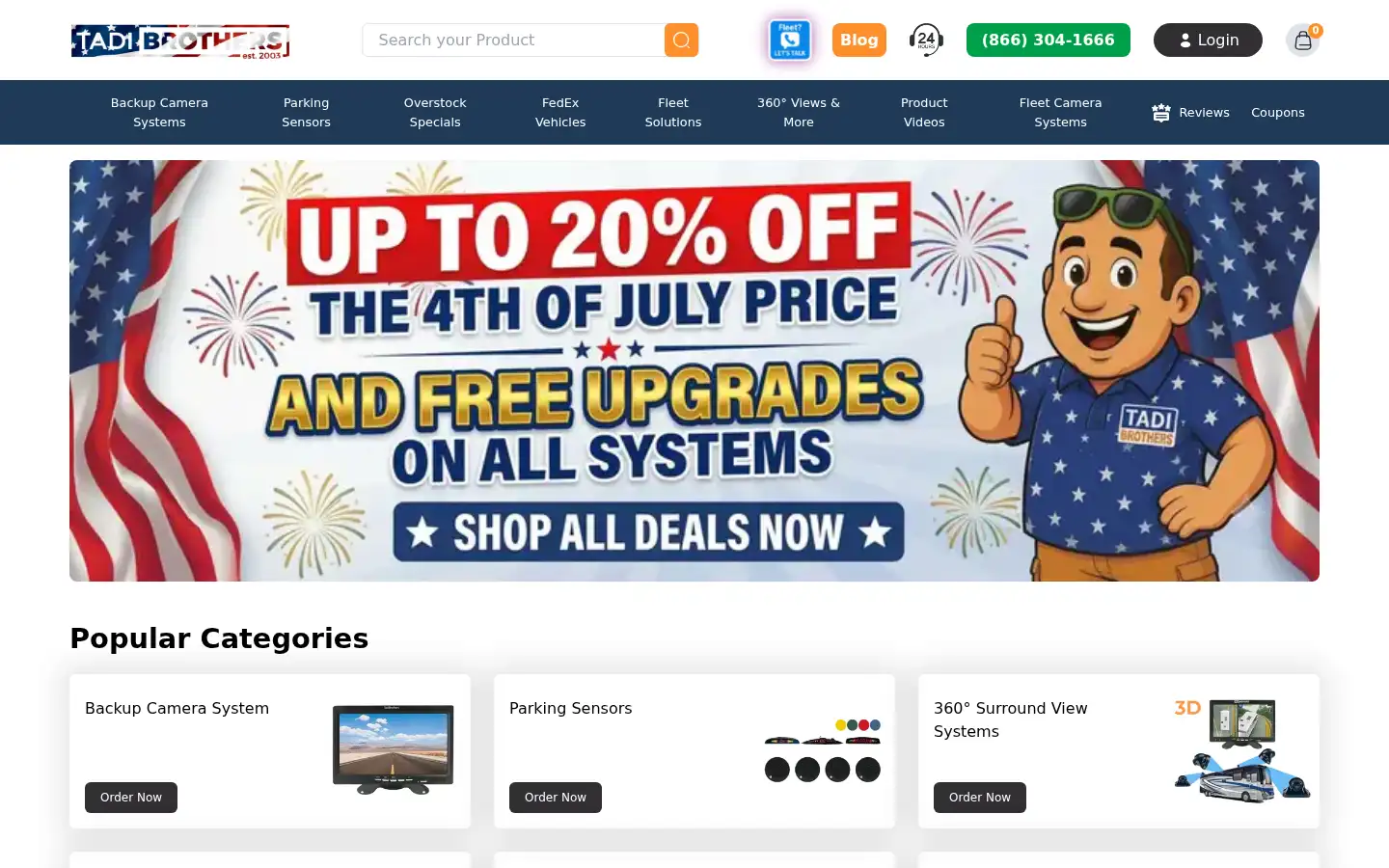 Screenshot of tadibrothers.com