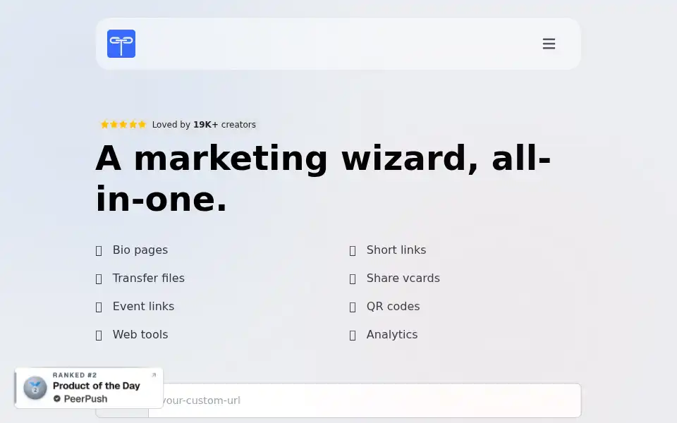 Screenshot of tagg.li