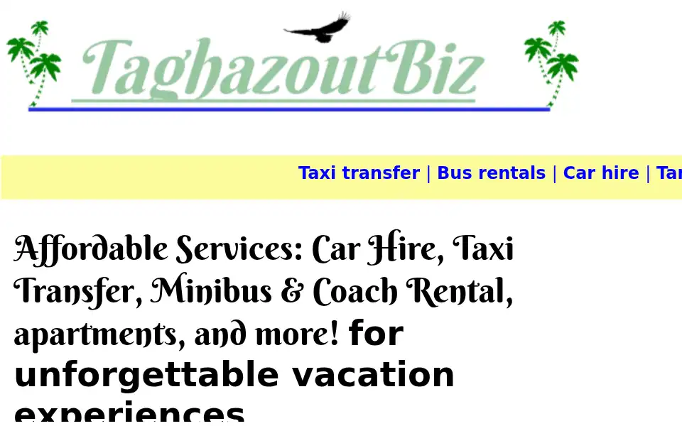 Screenshot of taghazout.biz