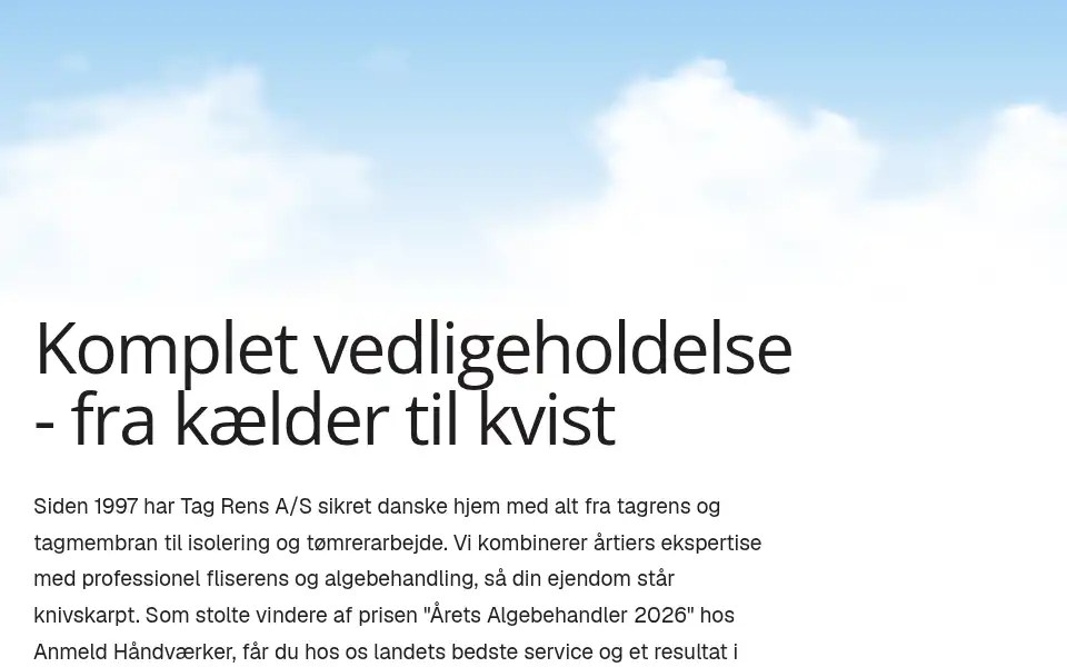 Screenshot of tagrens.dk