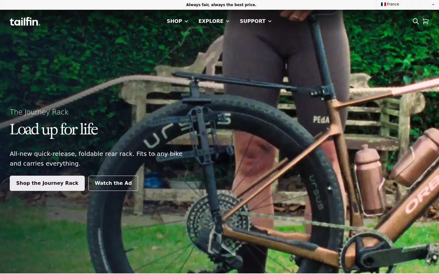 Screenshot of tailfin.cc