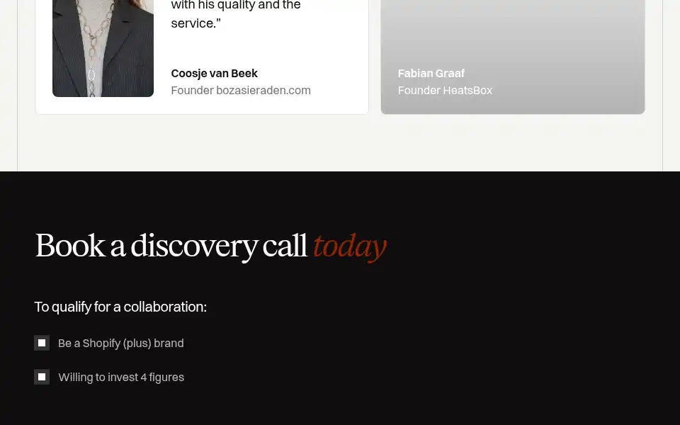 Screenshot of tailoredcommerce.co