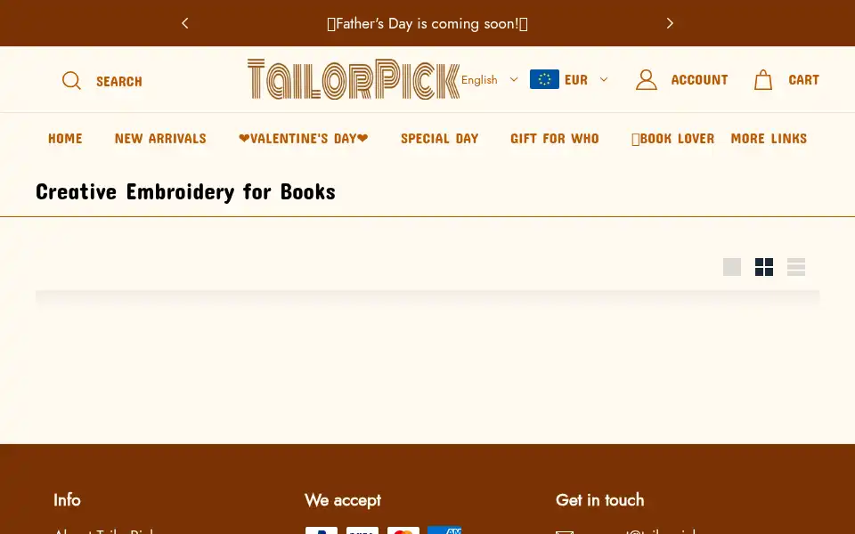Screenshot of tailorpicks.com